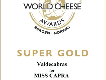 WORLD CHEESE AWARDS 2018-19 SUPER GOLD / MISS CAPRA