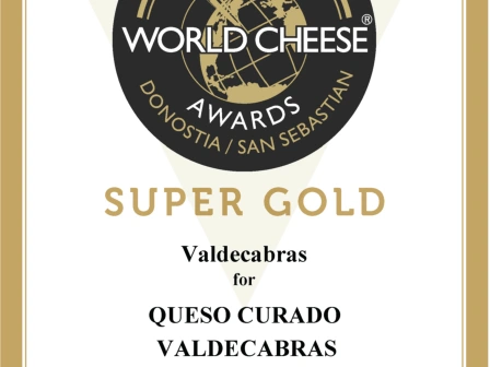 WORLD CHEESE AWARDS 2016-17 SUPER GOLD / QUESO CURADO VALDECABRAS